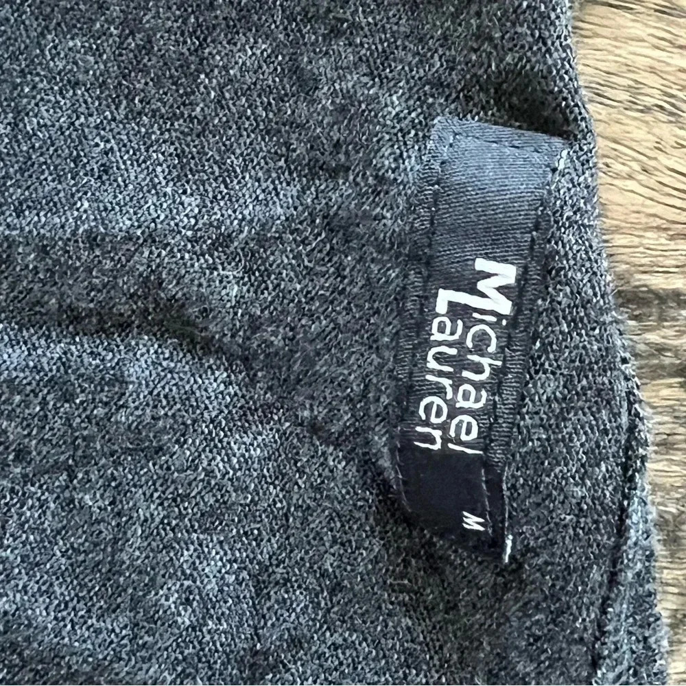 NWT Micheal Lauren Charcoal Gray Romper Size Medium Drawstring Waist - Picture 11 of 12